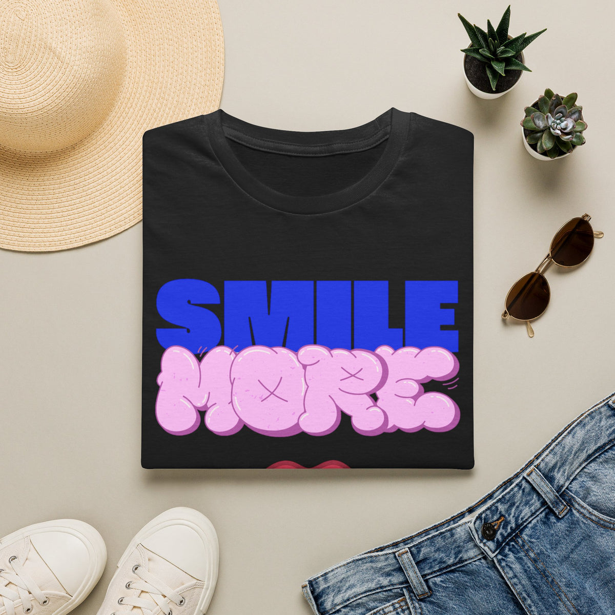 Smile More Unisex Softstyle T-Shirt