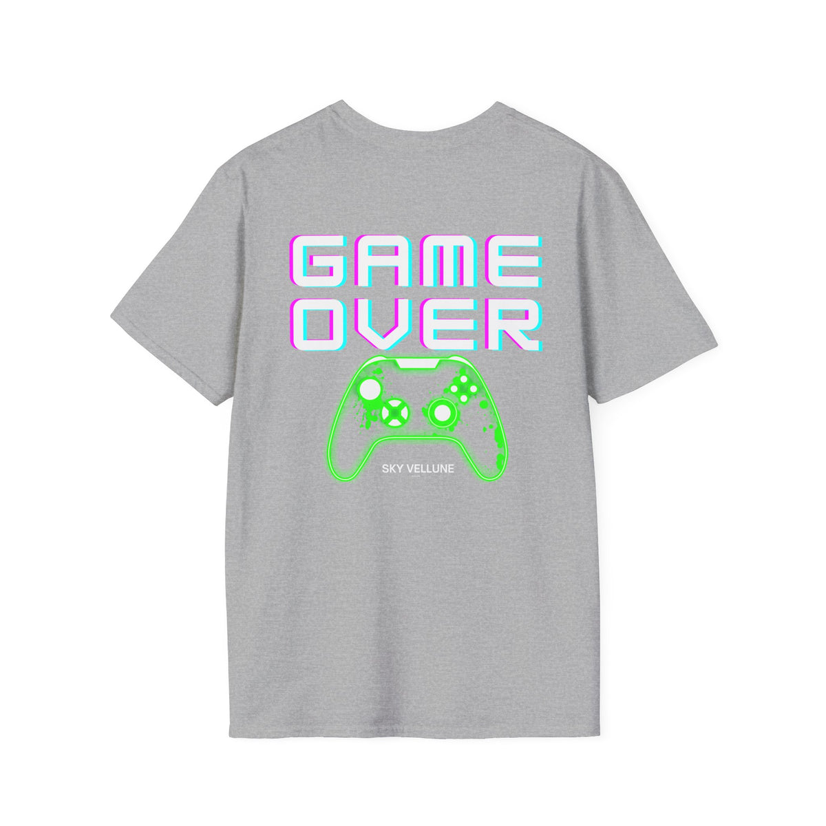 Game Over T-Shirt — Neon Retro Graphic Tee