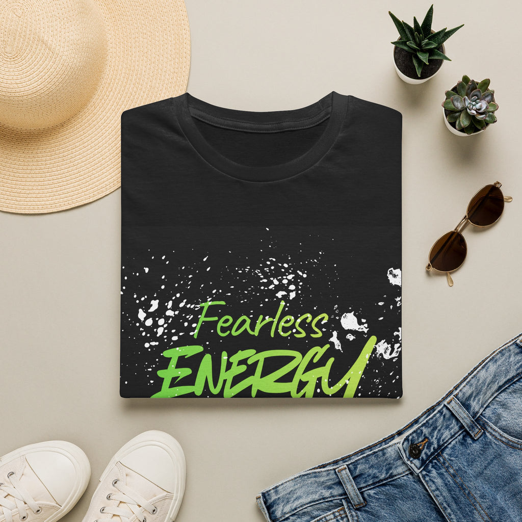 Fearless Energy T‑Shirt — Neon Green Fitness Graphic Tee
