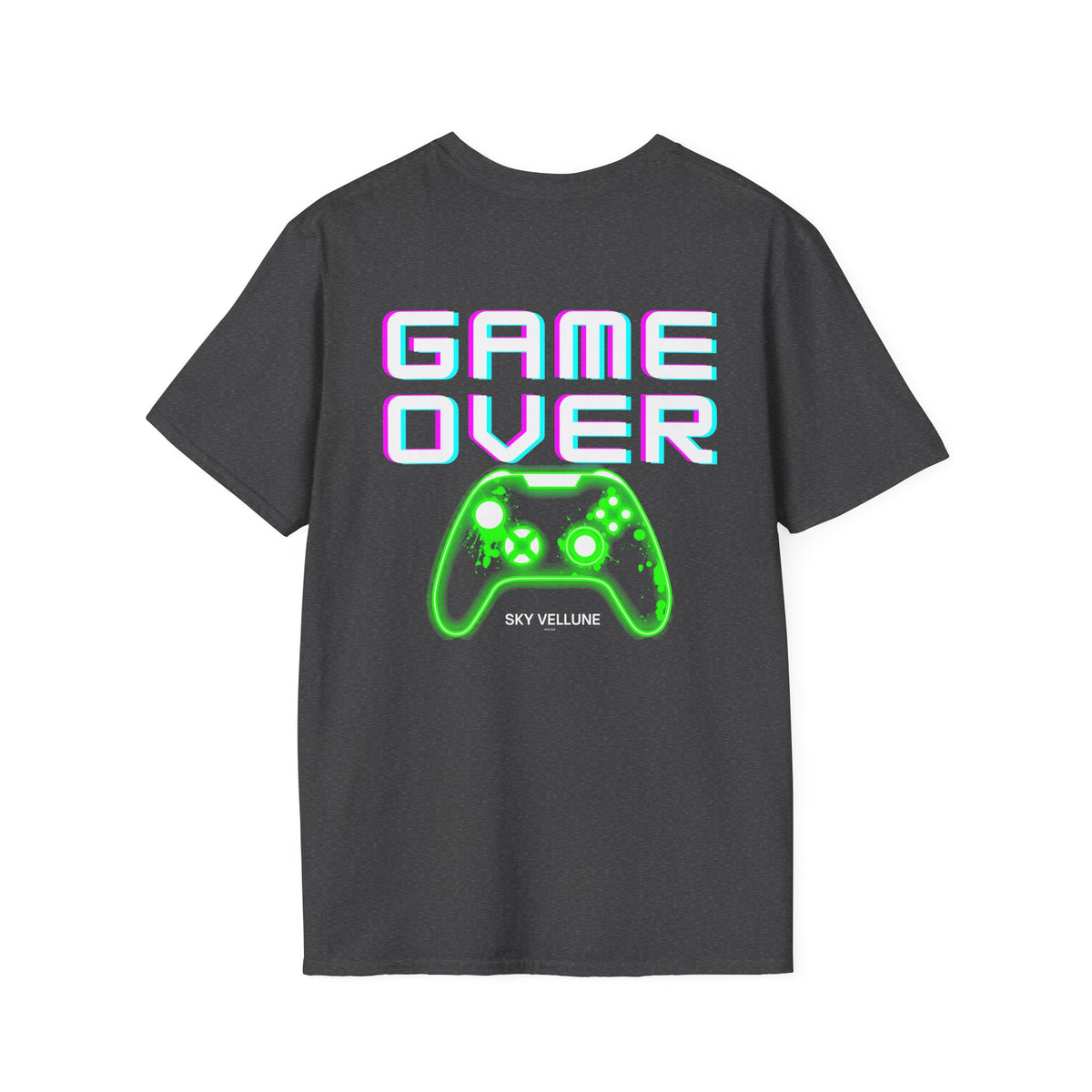 Game Over T-Shirt — Neon Retro Graphic Tee