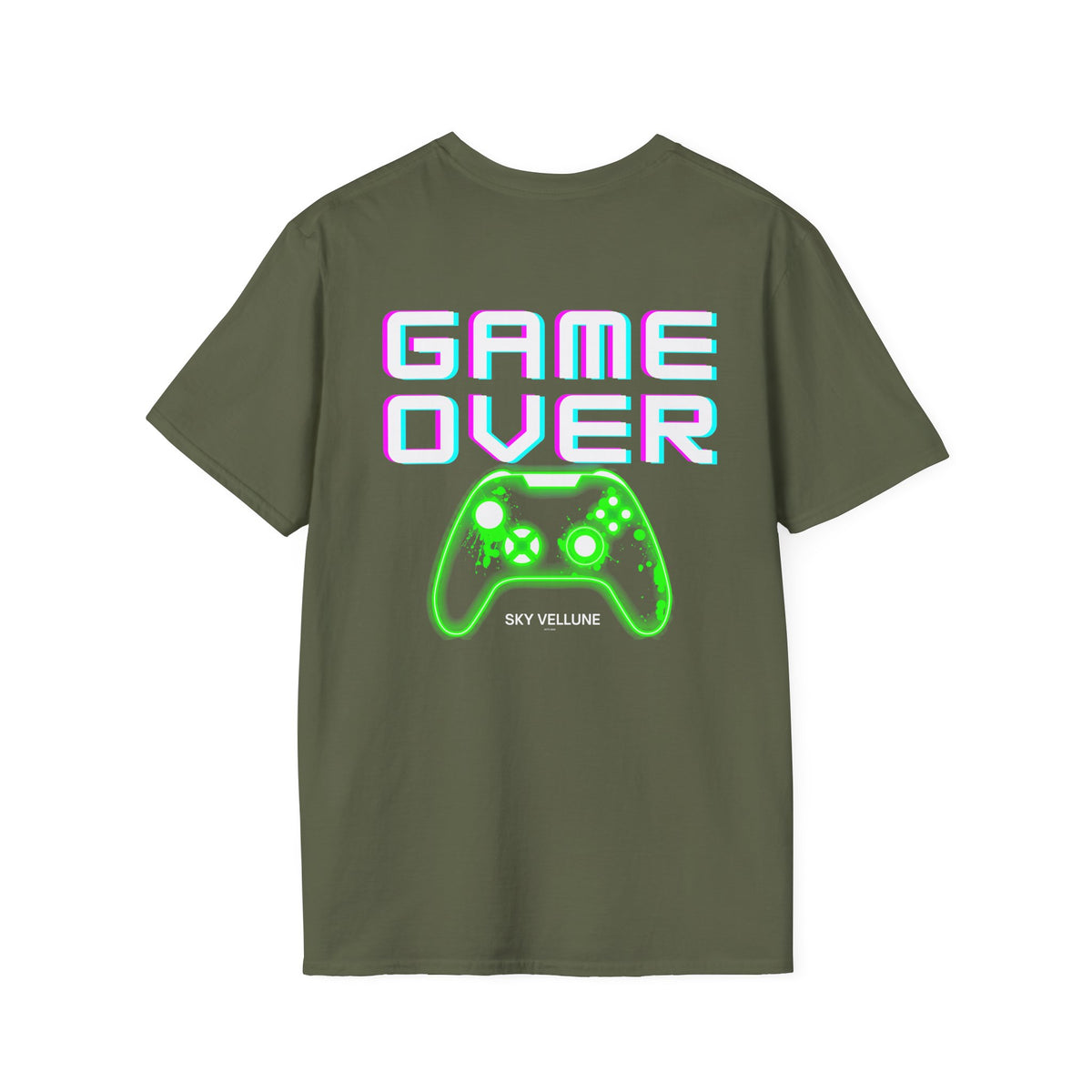 Game Over T-Shirt — Neon Retro Graphic Tee