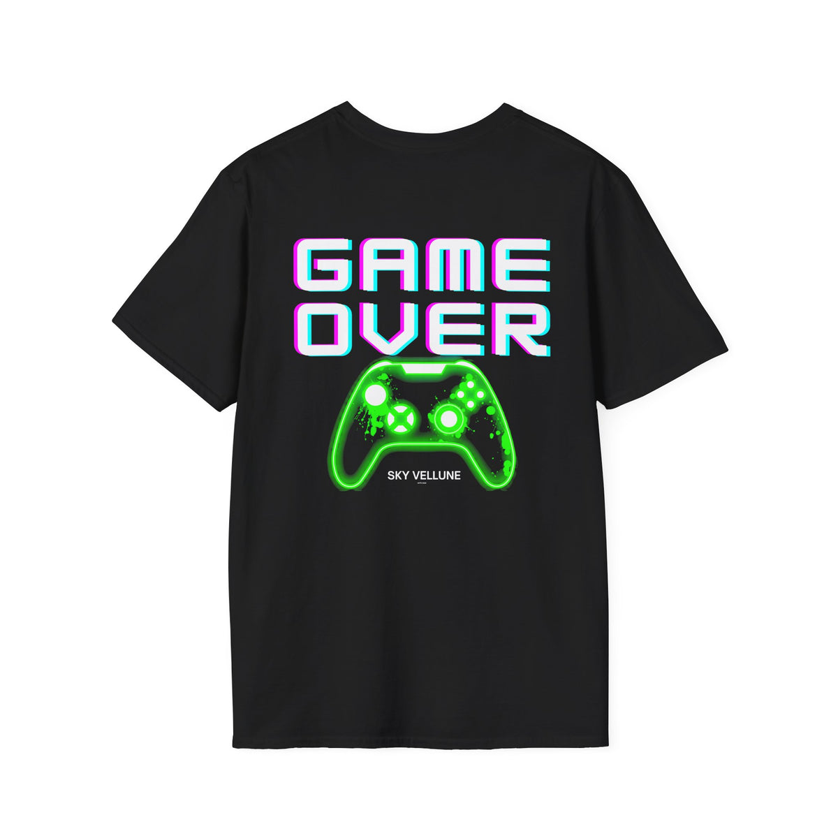 Game Over T-Shirt — Neon Retro Graphic Tee