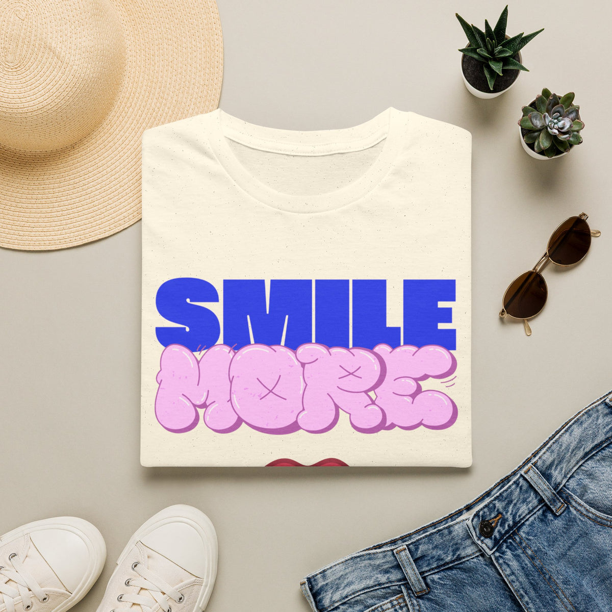 Smile More Unisex Softstyle T-Shirt