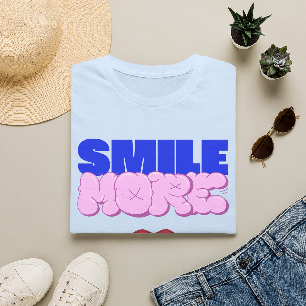 Smile More Unisex Softstyle T-Shirt